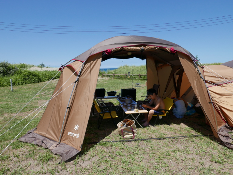 遊んで学べるプレキャンプ!！～スノーピーク メッシュシェルター TP