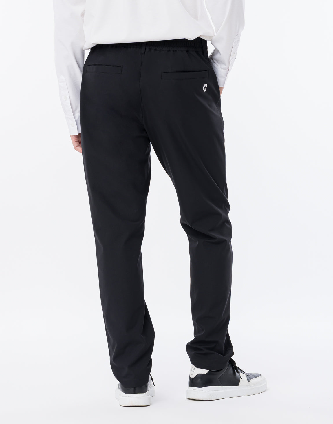 CRONOS BLACK ACTIVE FIT PANTS【BLACK×WHITE】