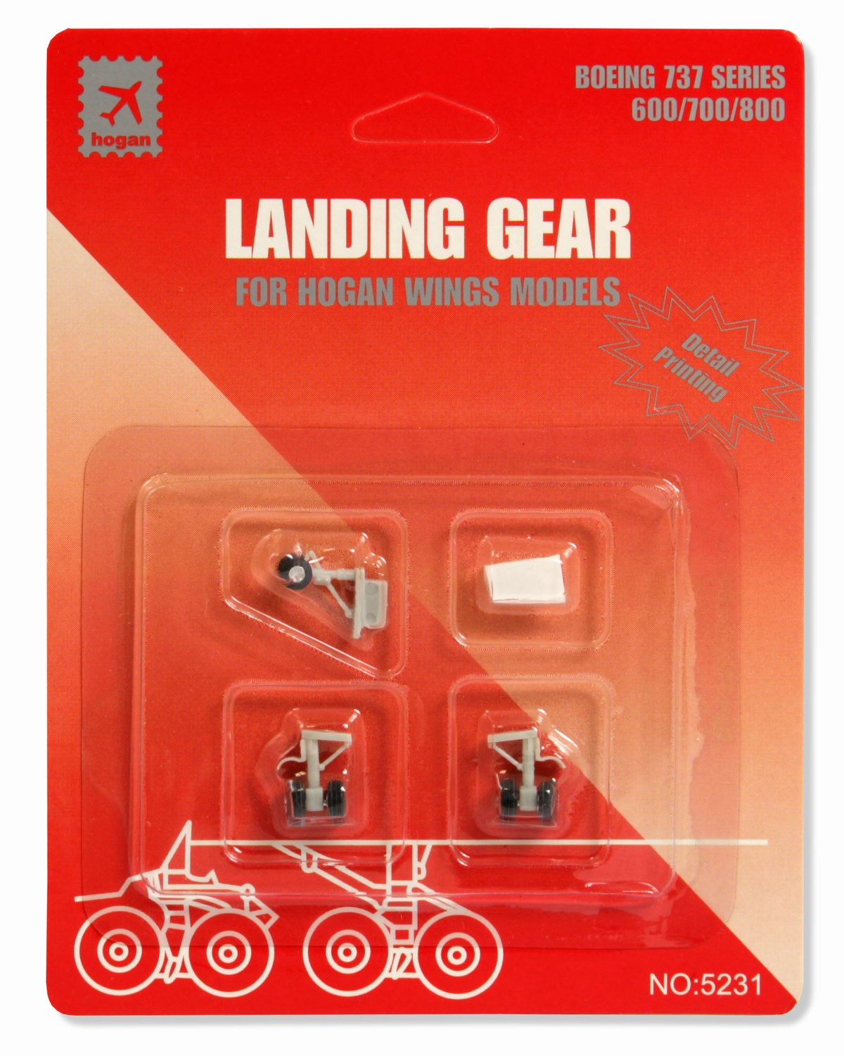 5255R HOGAN B767 用 車輪 ギアセット ゴム製 1:200 – 航空機モデル