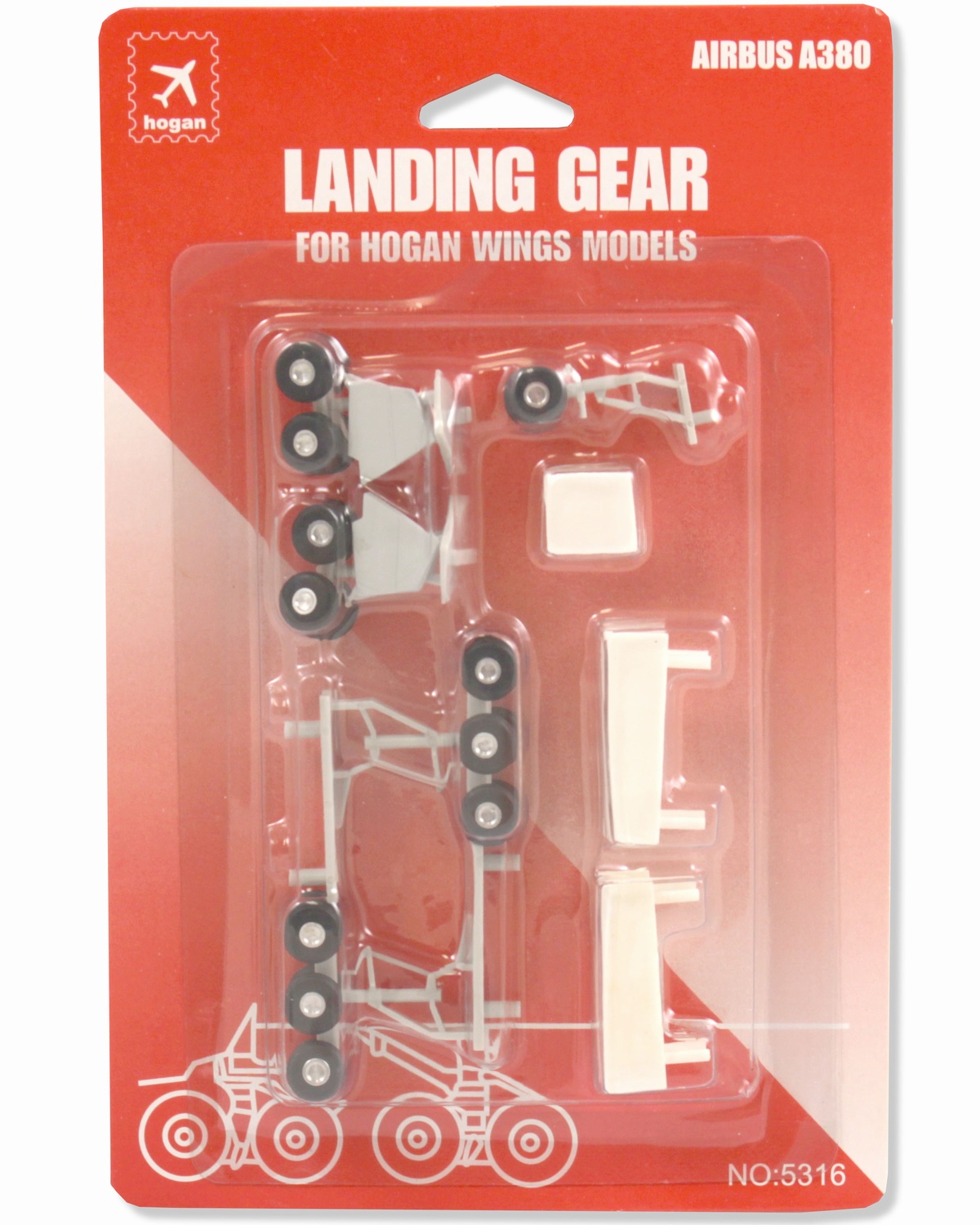 5316R HOGAN A380 用 車輪 ギアセット ゴム製 1:200 お取り寄せ