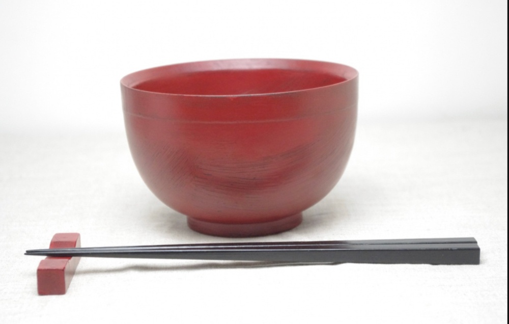 山岸厚夫 渕布汁椀 河和田塗 根来 曙 2種 天然木 うるし工房錦壽 渕布