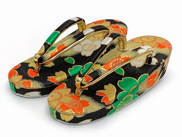 七五三 箱せこセット 7歳 女の子用 金襴 筥迫(はこせこ) 草履 バッグ