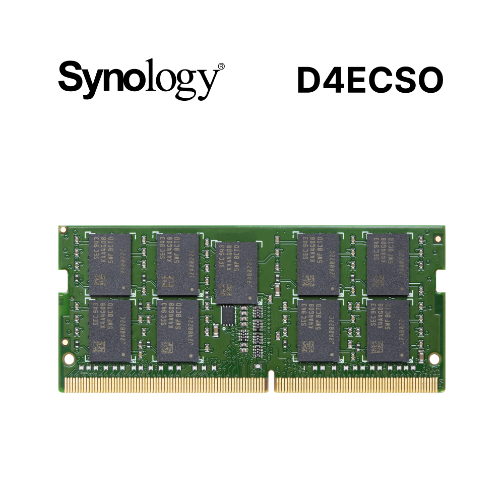 Synology 群暉科技D4ECSO DDR4 2666 16GB ECC SO-DIMM 伺服器記憶體
