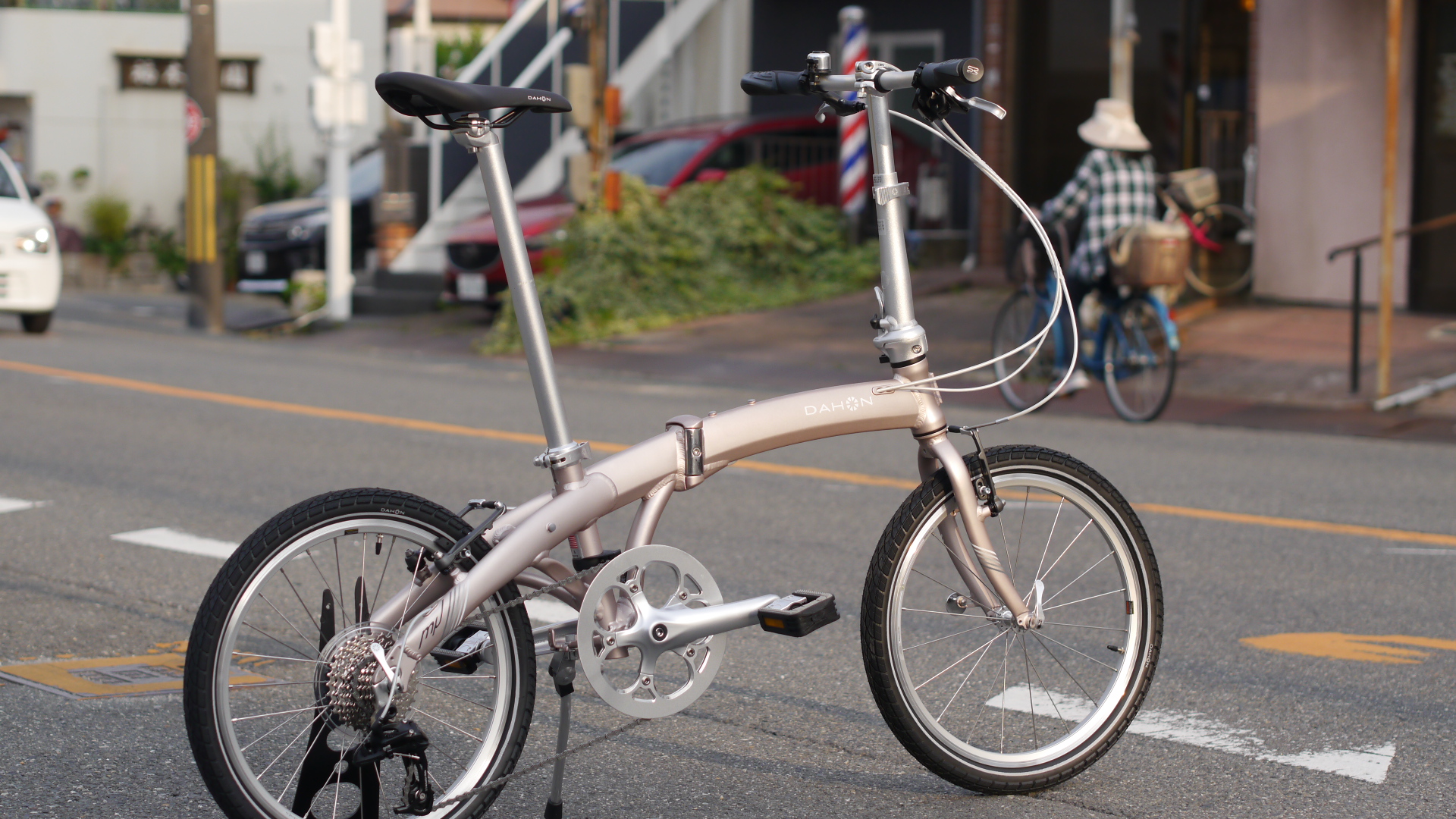 納車☆DAHON 「ダホン」/ Mu D9 「ミュー D9 」チタニウム・カラー