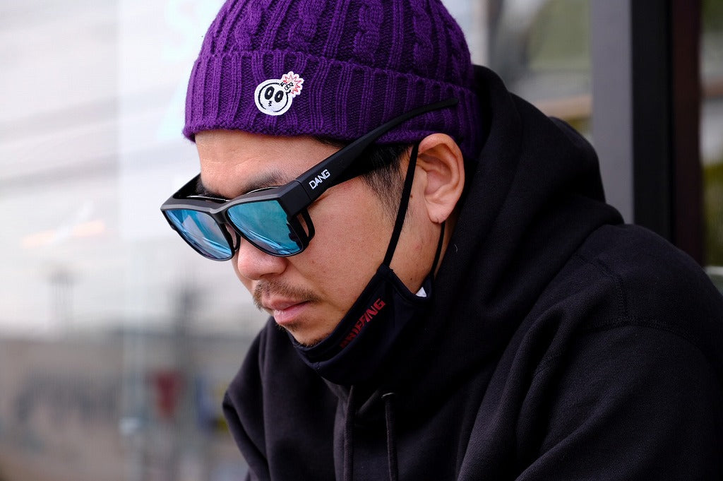 眼鏡の上から掛けられるオーバーグラス】Mondo JP ブラック x グリーン