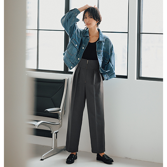 クロスダーティバイク レディース ヨガパンツ ポケット付き ハイ