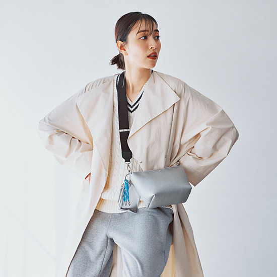 cache cache]ミニポーチ付きシュリンクショルダー | KOBUNSHA SELECT