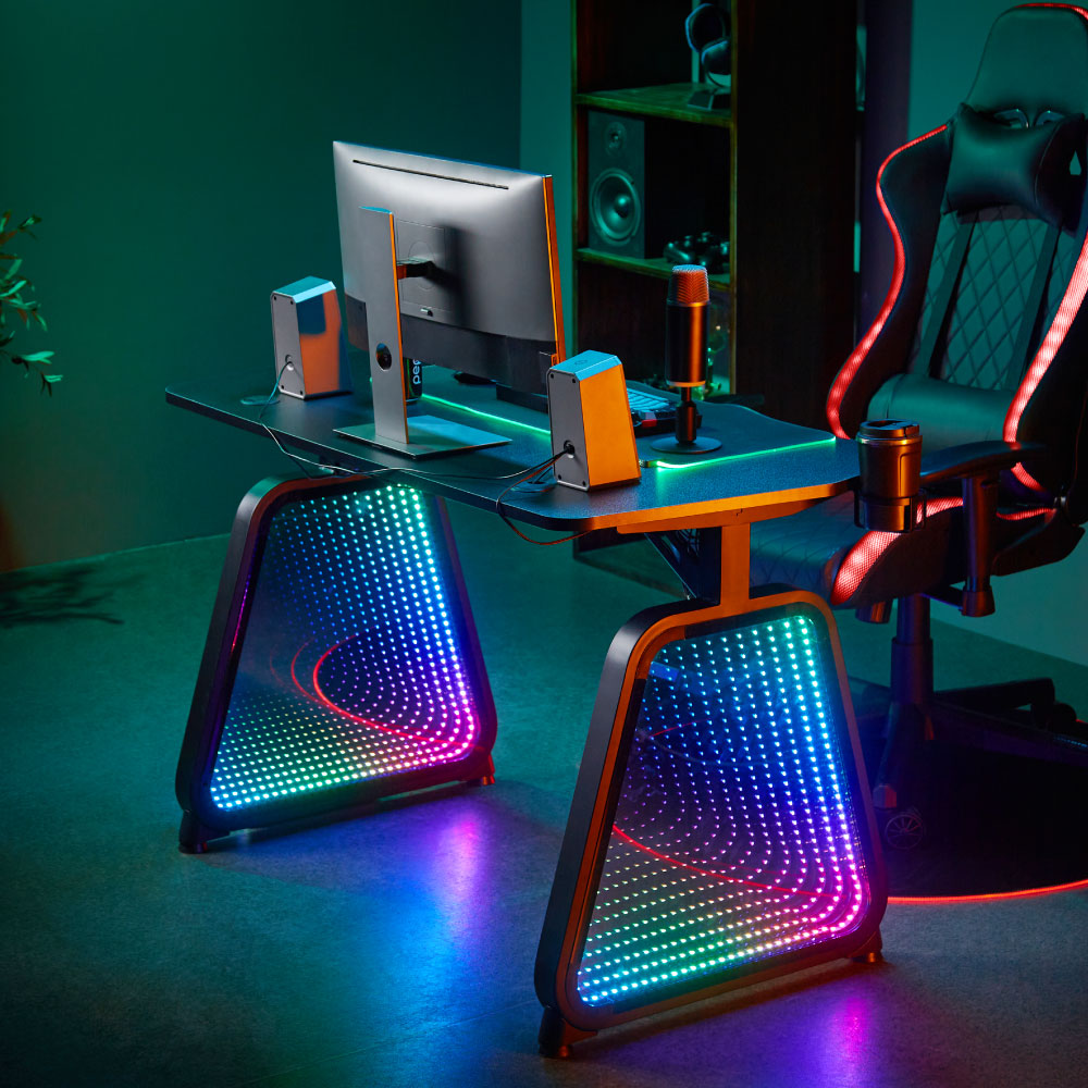 PYZONE : RGBミラーゲーミングデスク | 【公式】サンコー通販サイト