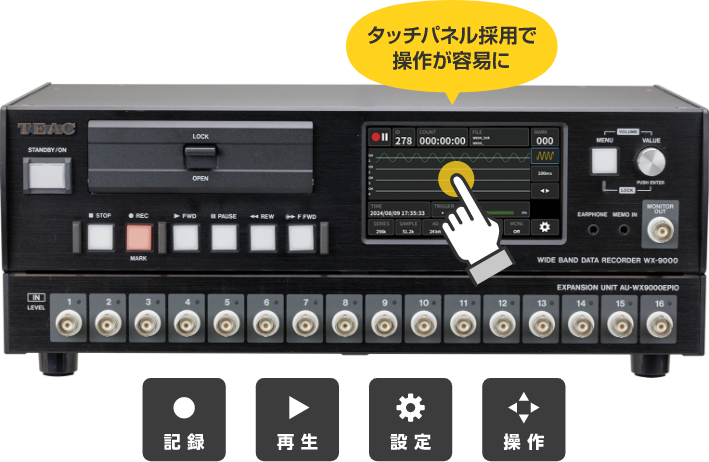 ワイドバンドデータレコーダー WX-9000 - データレコーダーサイト