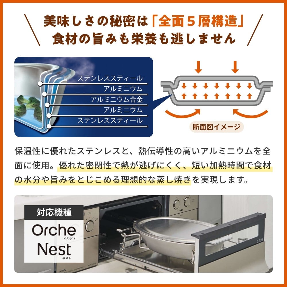 シェフポット（グリル専用鍋）DP0172 | NORITZ DAYS 【ノーリツ公式