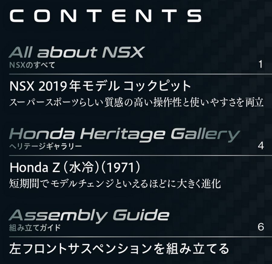 Honda NSX 4号 | デアゴスティーニ公式
