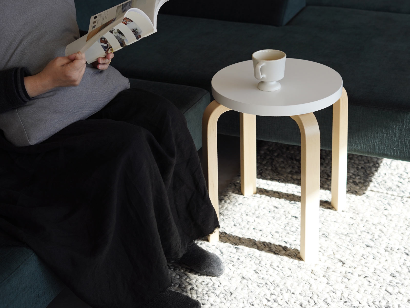 artek (アルテック) STOOL E60（スツールE60） 4本脚 ラッカー