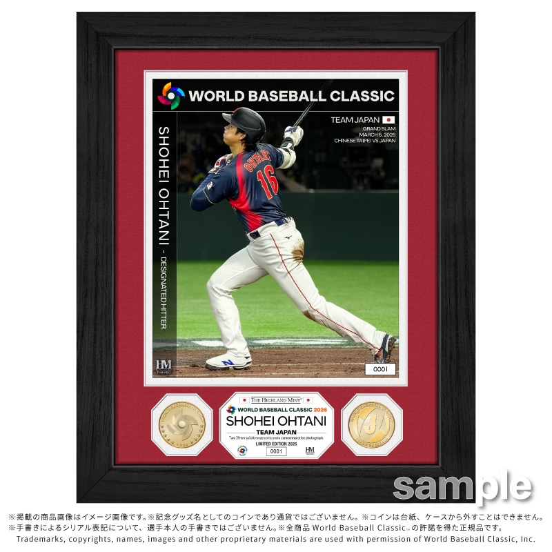 2026 World Baseball Classic 大谷翔平ダブルコインフォトミント｜郵便