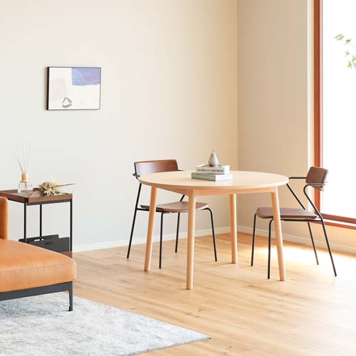 府中家具 MARUKEI マルケイ木工 Dual デュアル サークルテーブル