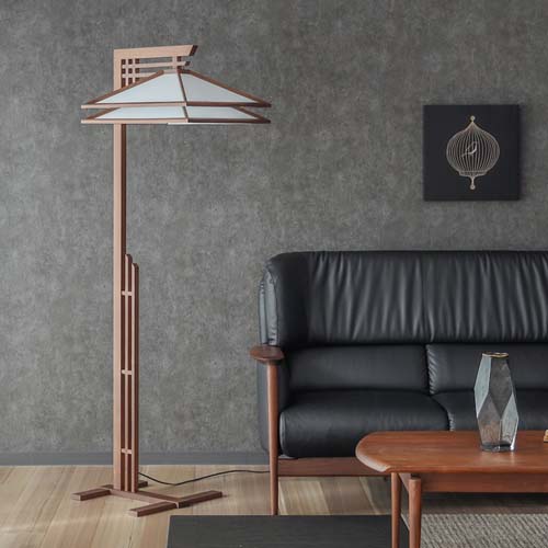 飛騨家具 MOARE モアレ 且座 フロアスタンド 国産家具 無垢 フロア