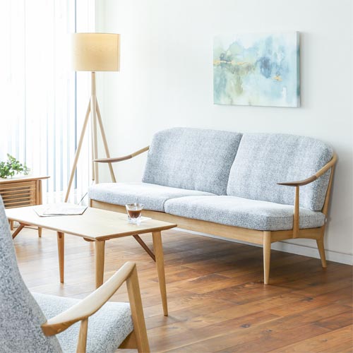 飛騨家具 nissin 日進木工 White Wood ホワイトウッド ソファ 国産家具