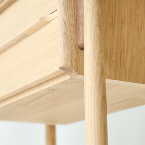 飛騨家具 nissin 日進木工 White Wood ホワイトウッド コンソール 国産