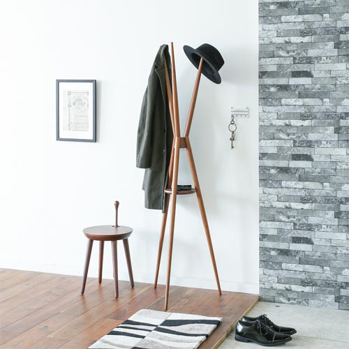 飛騨家具 nissin 日進木工 Accent アクセント ハンガー 国産家具 無垢