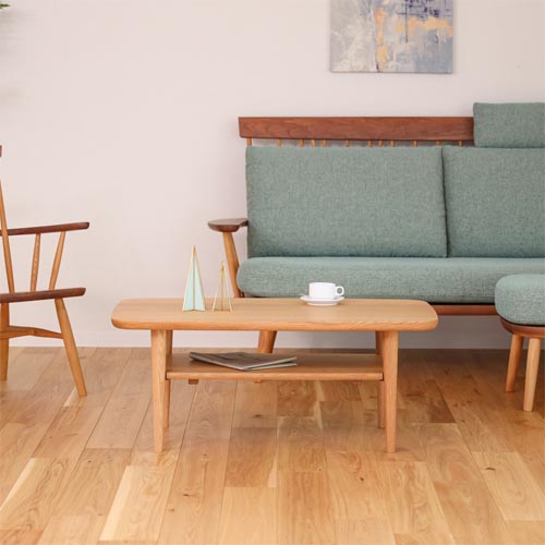 飛騨家具 HIDA 飛騨産業 Jin Living 侭 リビング トノー型天板 国産