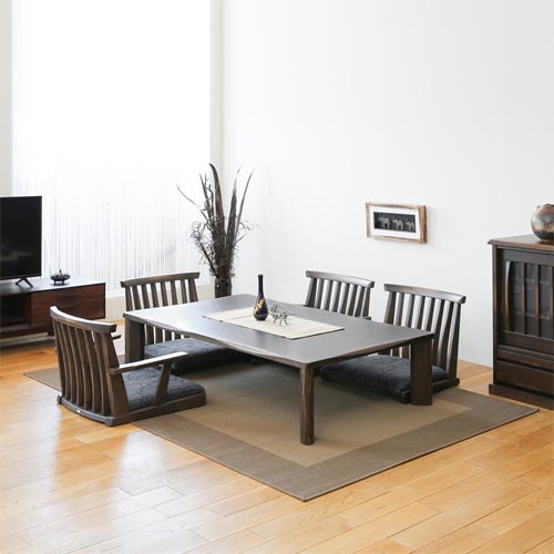 飛騨家具 ibata interior イバタインテリア Kiraku 木楽 座卓 4本脚