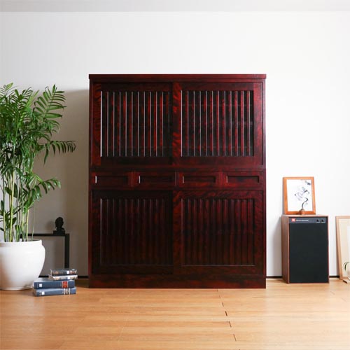 旭川家具 山室家具製作所 民芸家具 北の匠 No.1 2 水屋 国産家具 無垢