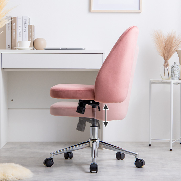 g167003]Fleur ベロアデスクチェア オフィスチェア | 家具・インテリア