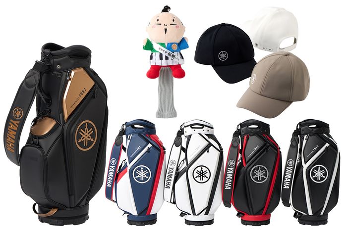 ユニークなマスコットのヘッドカバーや限定カラーのキャディバッグも