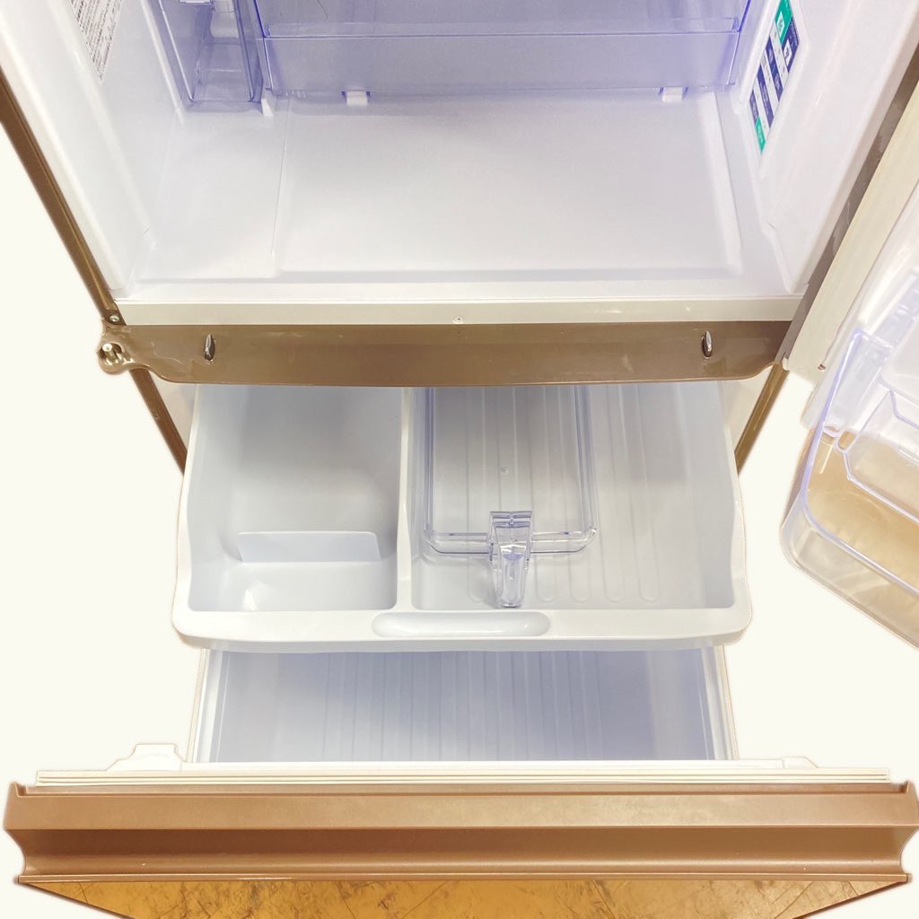 シャープ 356L 3ドア冷蔵庫 SJ-GE36D-T 2017年製 どっちもドア ガラス