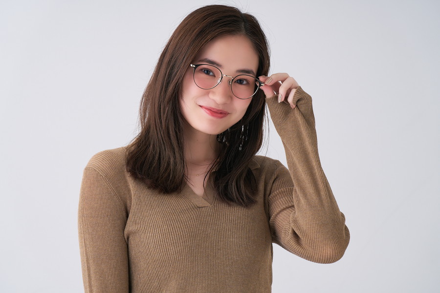 目元に華やかさをプラスするメタルフレーム/CLASSIC[中顔面短縮みえ