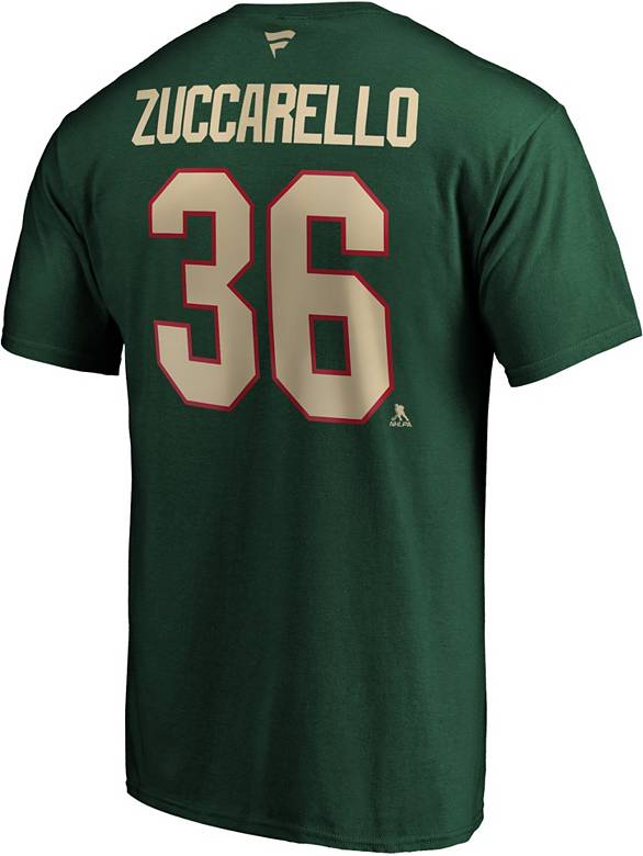 NHL Men's Minnesota Wild Mats Zuccarello #36 Green Player T-Shirt
