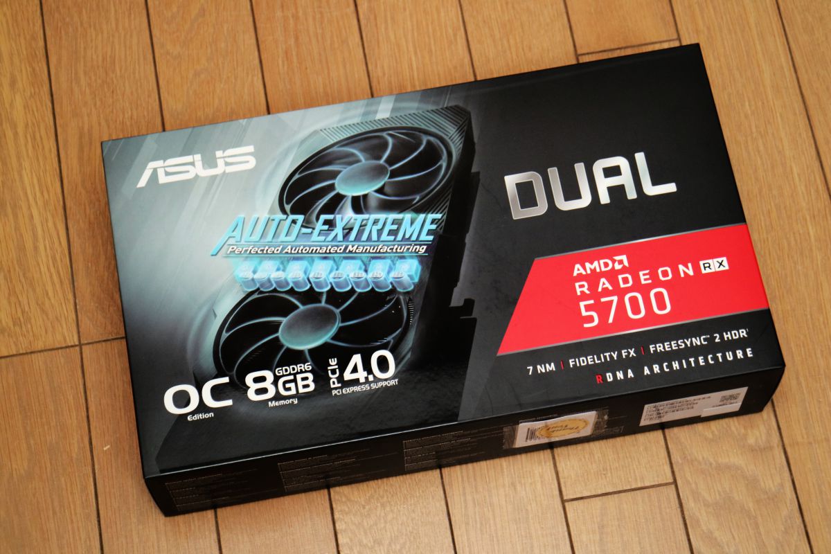 ASUS製のRADEON RX 5700搭載グラボ「DUAL-RX5700-O8G-EVO」を購入