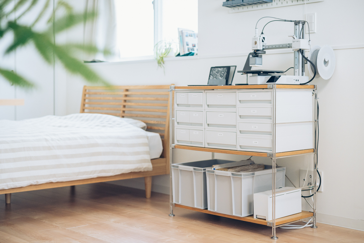 無印良品スチールユニットシェルフ×ポリプロピレンケースで作る