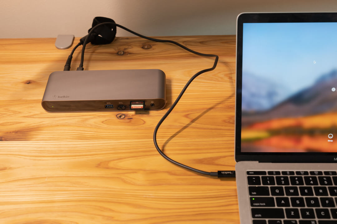 デスク周りをシンプルに！ベルキン Thunderbolt3 Express Dock Pro HD