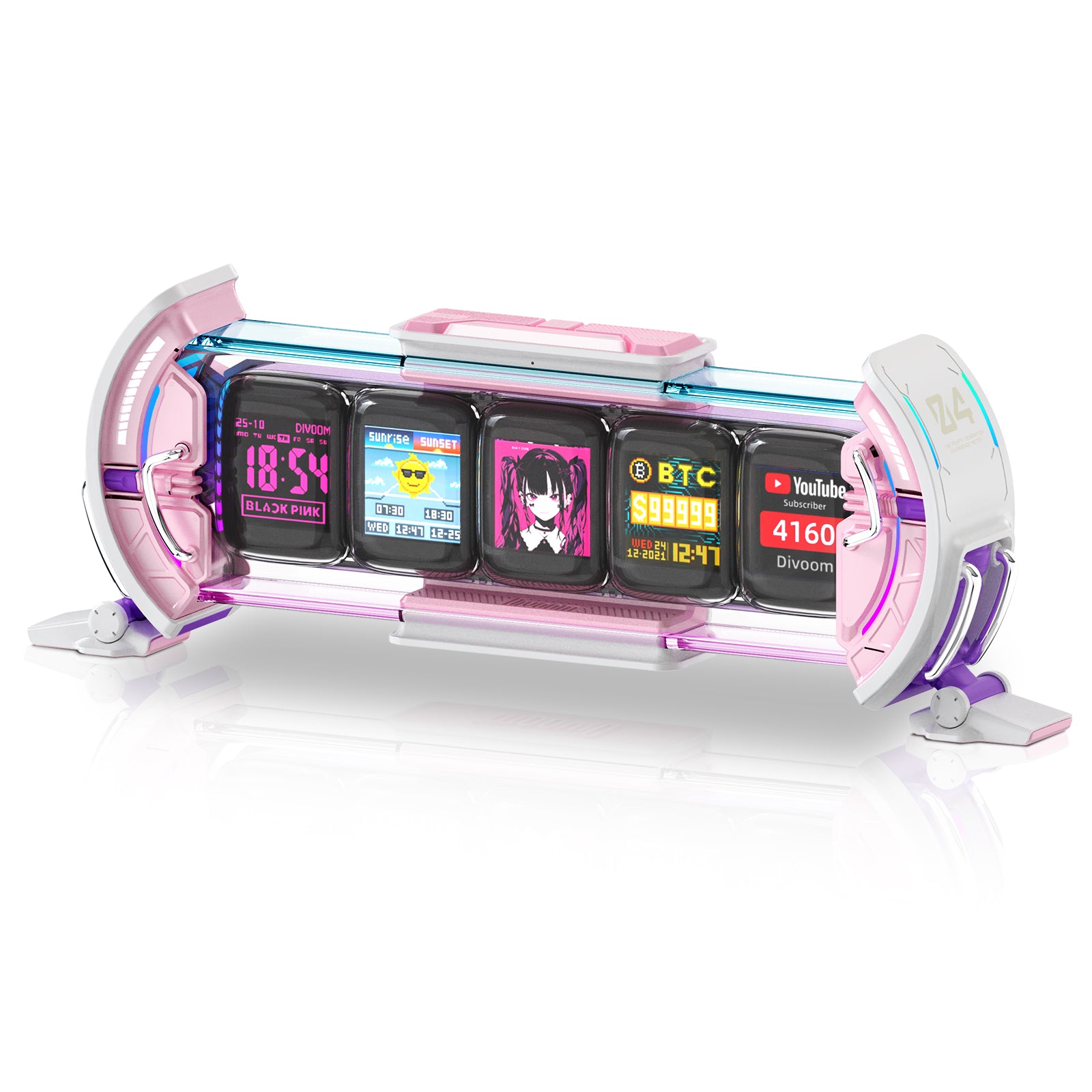 Divoom Times Gate 置き時計 おしゃれ デジタル ピクセルアート/アプリ