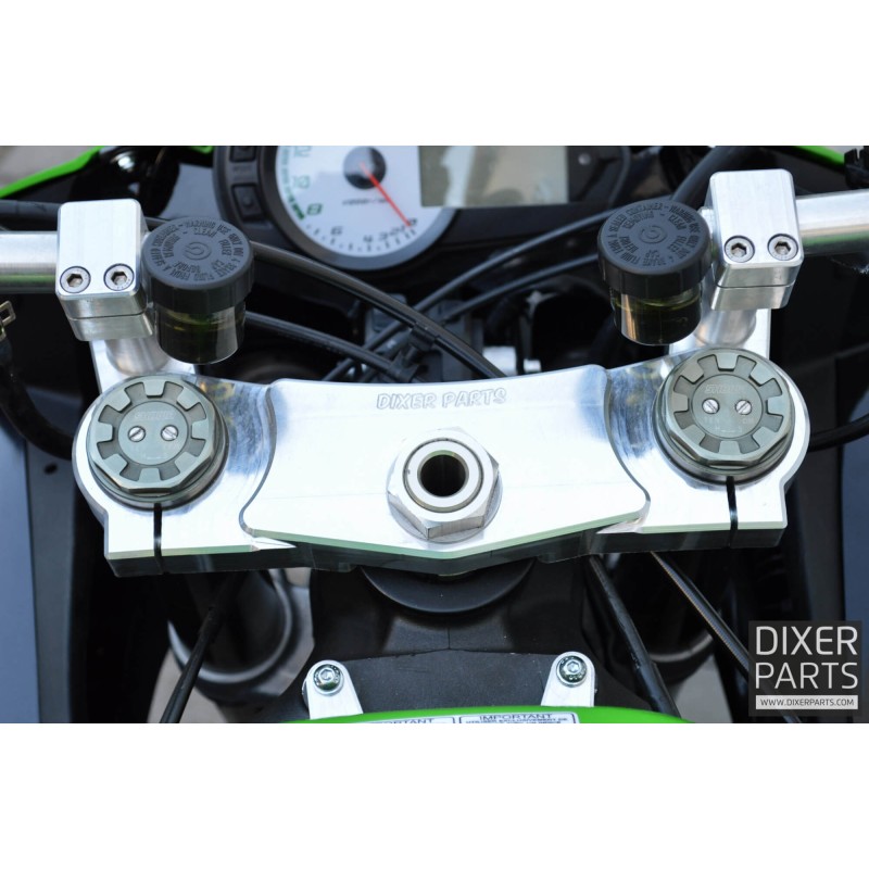 Reinforced Upper Triple Tree Clamp + 28,6mm Risers Kawasaki ZX6R