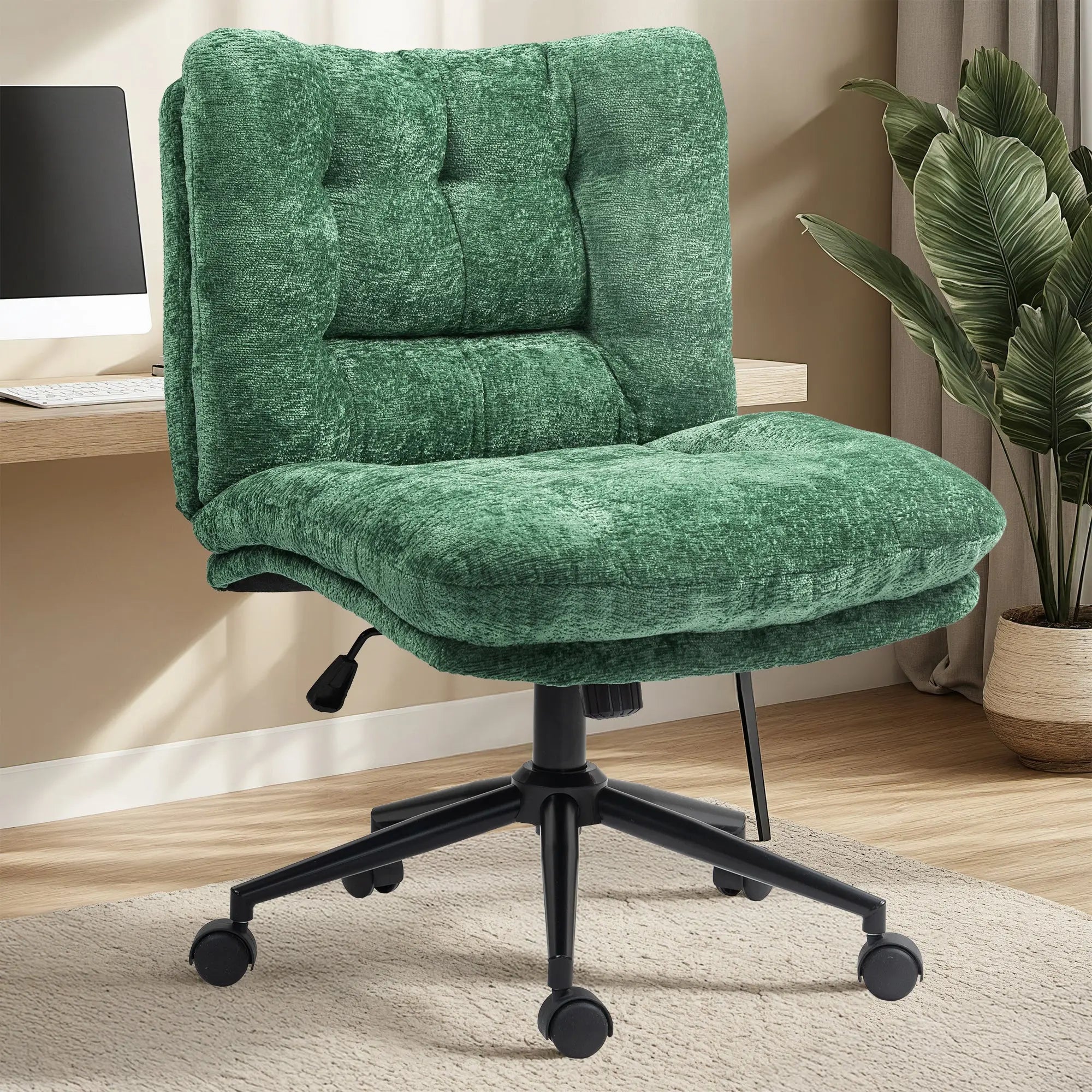 Dowinx Criss Cross Comfort Chair, Premium Chenille Fabric, Dual
