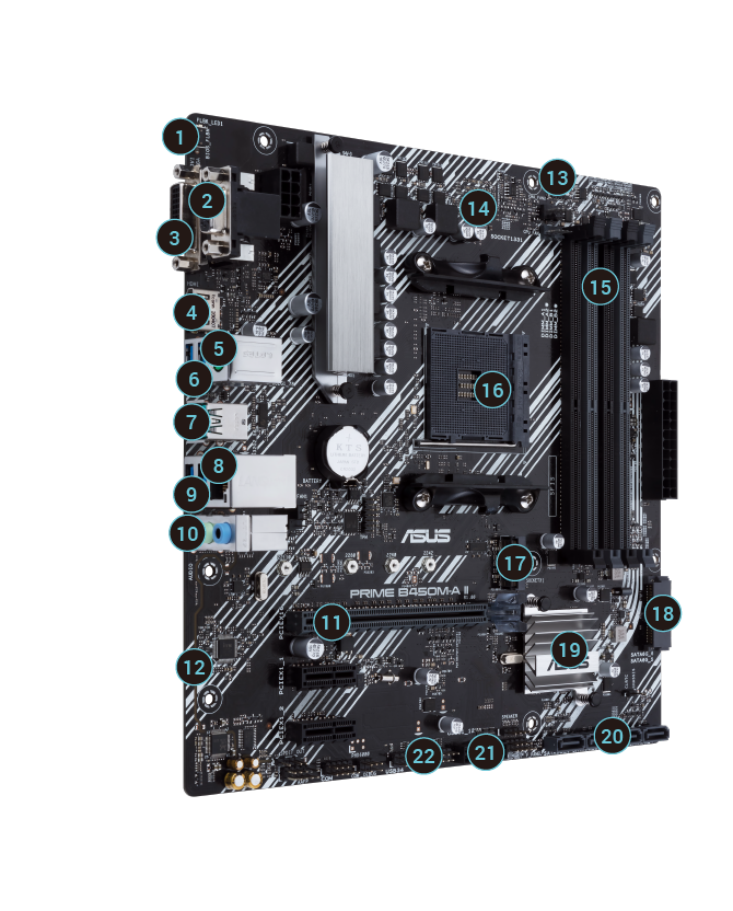 PRIME B450M-A II/CSM｜Motherboards｜ASUS Baltics