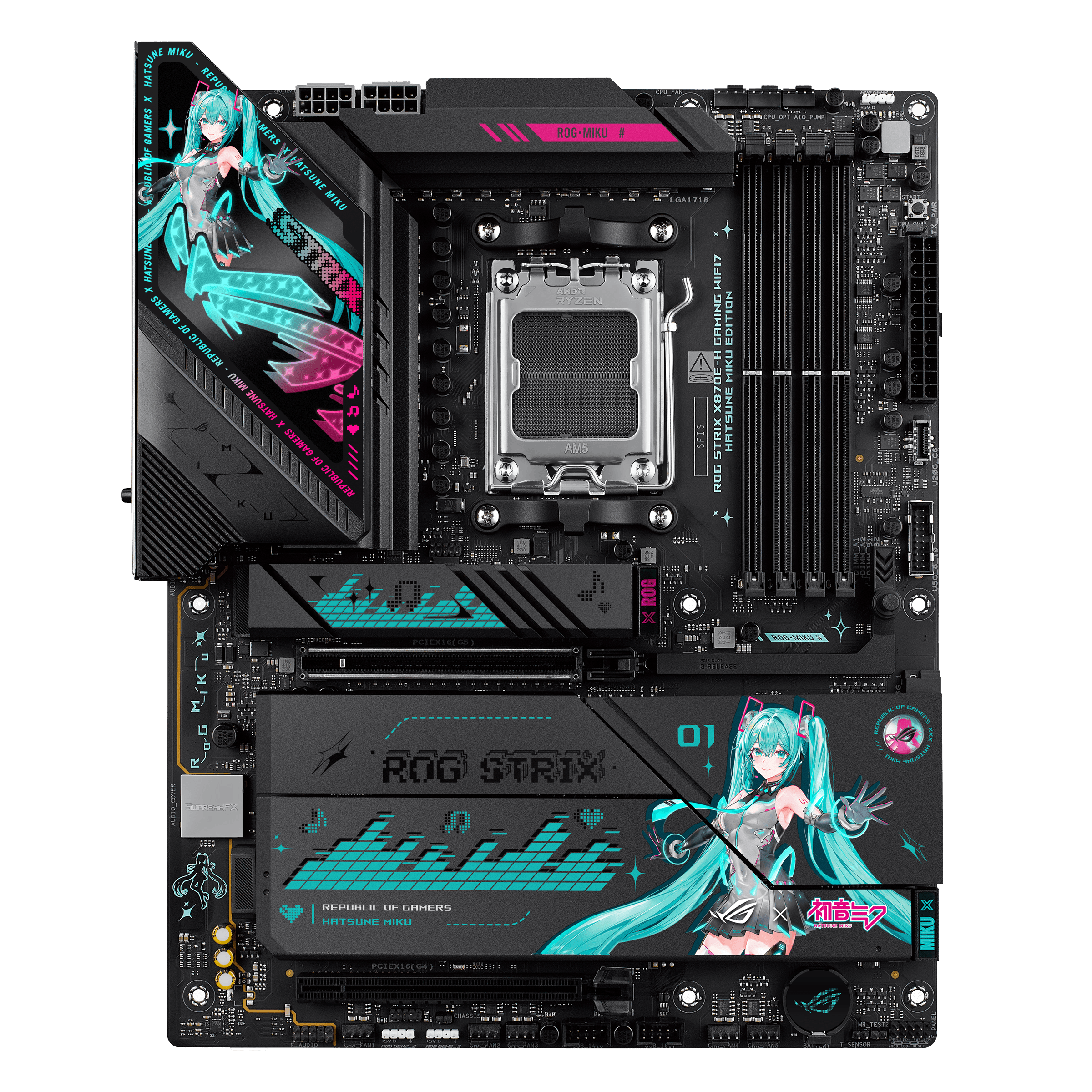 ROG STRIX X870E-H GAMING WIFI7 HATSUNE MIKU EDITION | ROG Strix