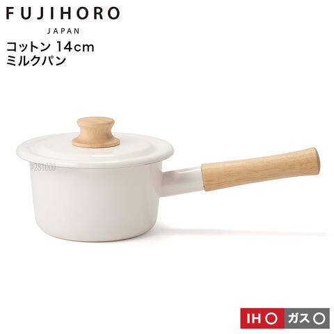 dショッピング |富士ホーロー コットン ミルクパン 14cm IH対応 1.2L