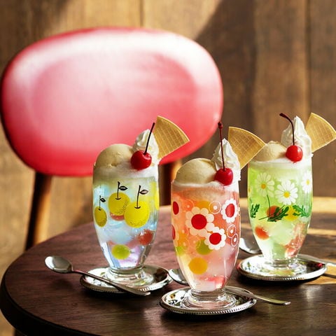 dショッピング |アデリアレトロ 台付きグラス320 昭和レトロ グラス