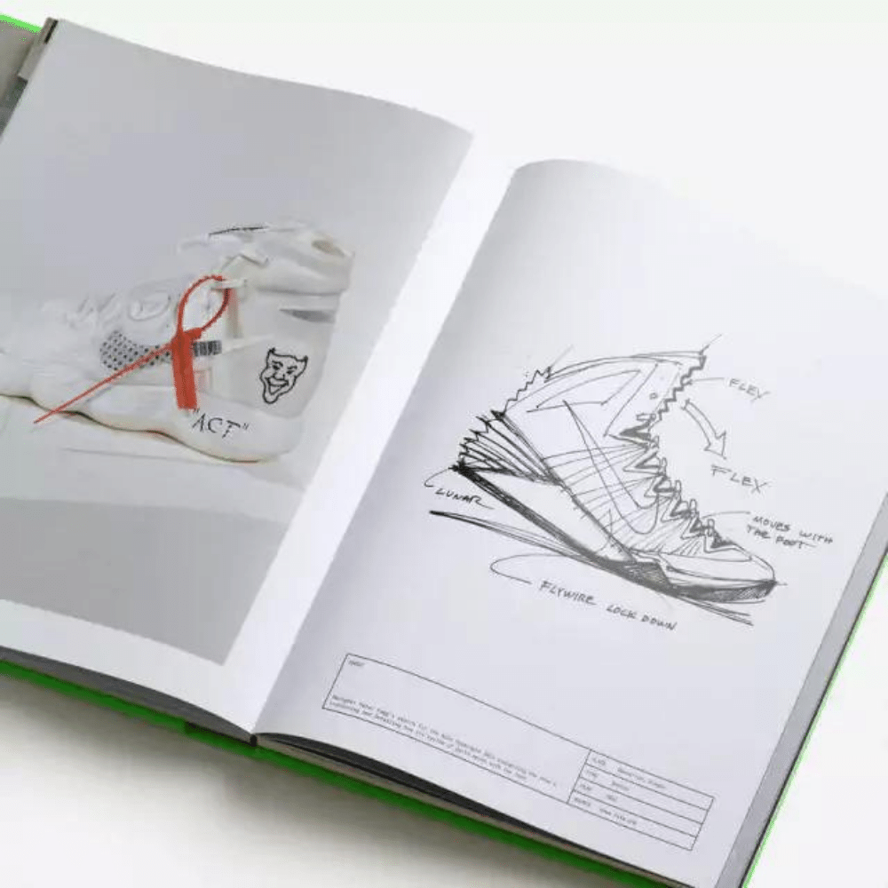 Virgil Abloh x Nike Livro ICONS The Ten Something's Off - Droper