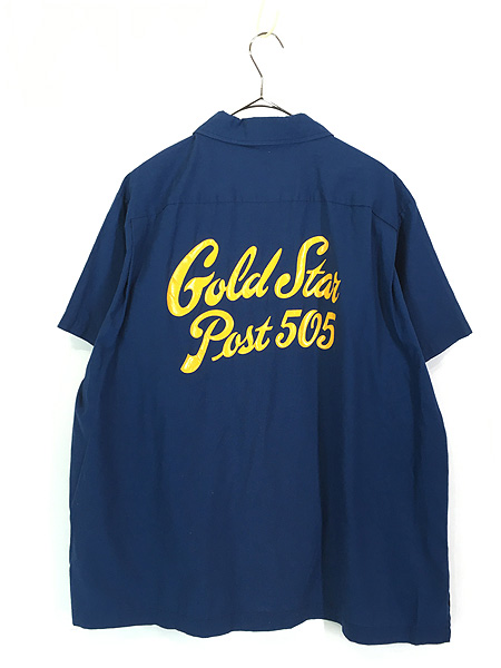 古着 80s USA製 Hilton 「Gold Star Post 505」 コットン ボーリング