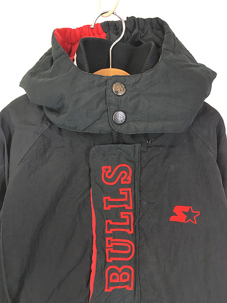 キッズ 古着 90s Starter NBA CHICAGO BULLS ブルズ パデット ハーフ