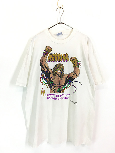 古着 90s USA製 WWF Ultimate Warrior レスリング プロレス 格闘技 T