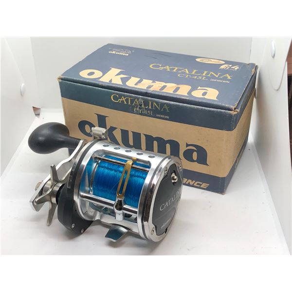 Okuma Catalina CT-45L level wind reel w/orginal box