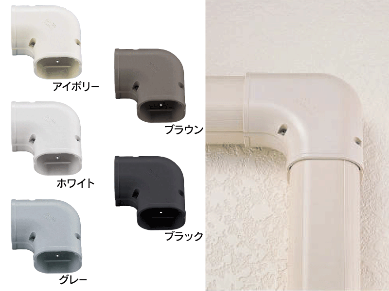 因幡電工】SD スリムコーナー平面90°77サイズ【アイボリー】|e431