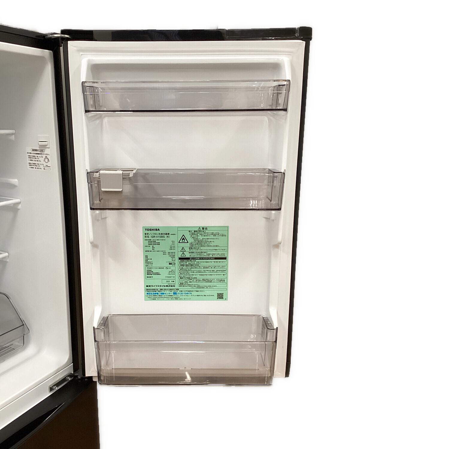 TOSHIBA (トウシバ) 2ドア冷蔵庫 GR-V15BS 2023年製 153L｜トレファク
