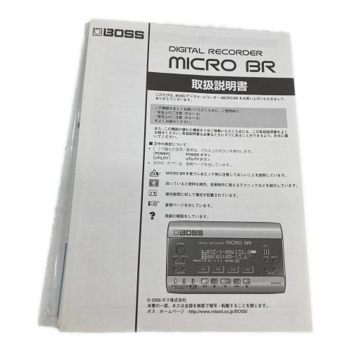 BOSS (ボス) デジタルレコーダー MICRO BR｜トレファクONLINE