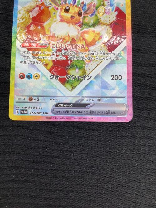 ポケモンカード イーブイex 224/187 SAR 「テラスタルフェスex