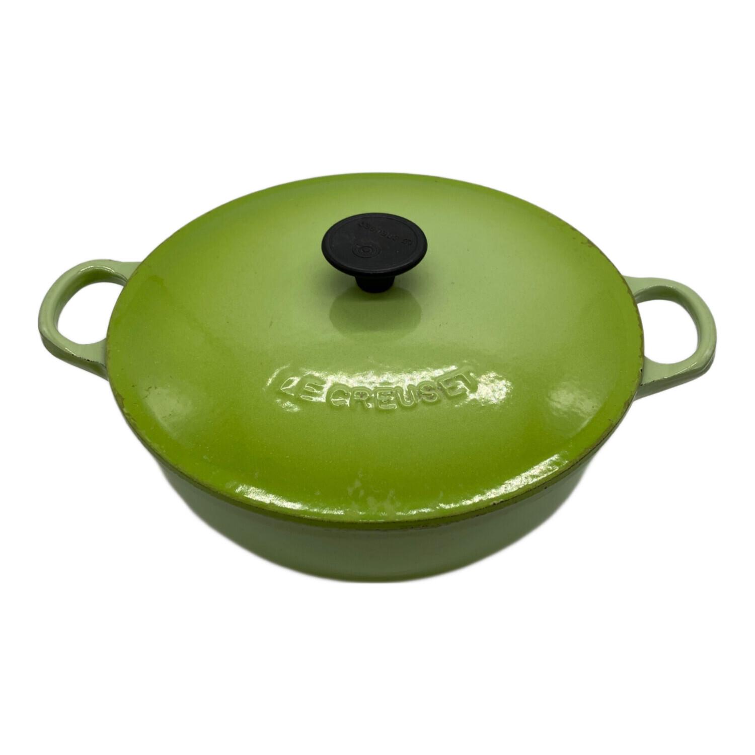 LE CREUSET (ルクルーゼ) 鍋 SIZE 22cm ライトグリーン マルミット22